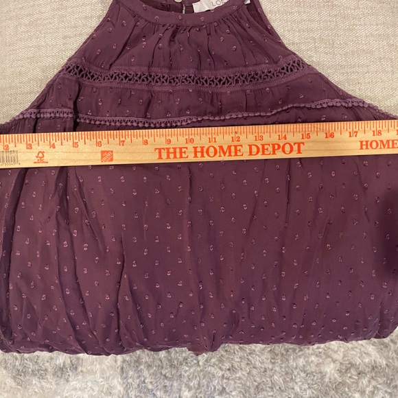 Loft Embroidered Plum Halter Dress (5 clothing items for $15) - Picture 6 of 6